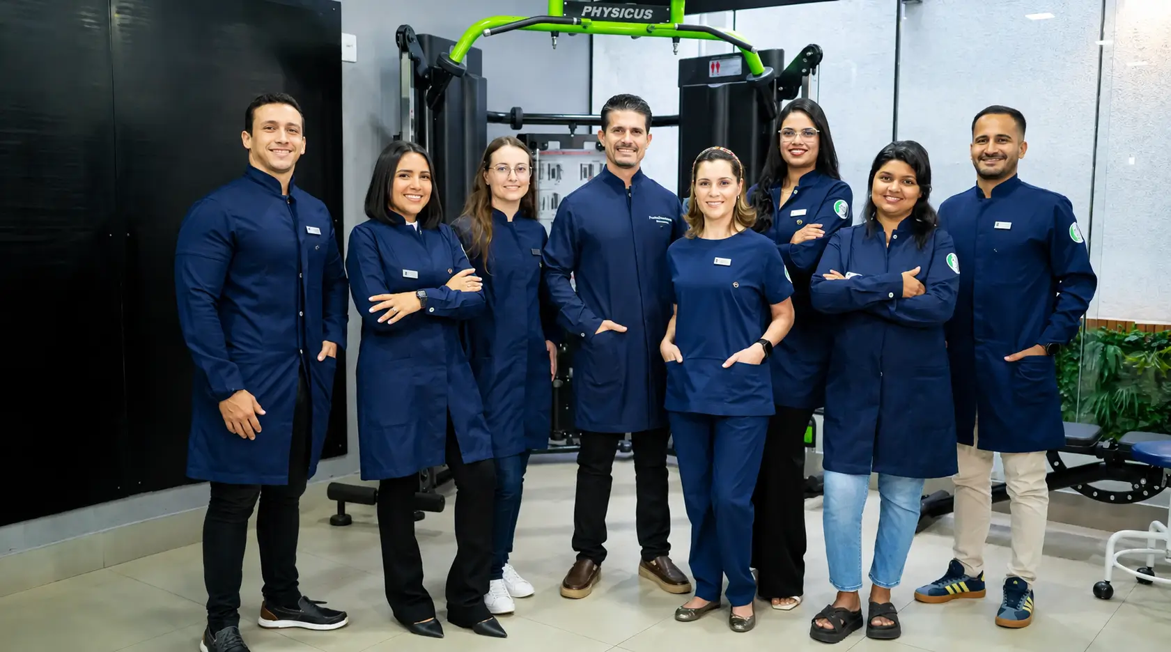 Colaboradores da equipe Fisiomax